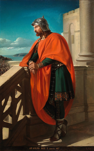 Ataulfo, capo dei Visigoti, Raimundo de Madrazo. 1858. (Museo del Prado, Madrid).