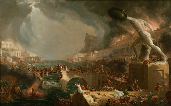 Destruction da The Course of Empire, Thomas Cole, 1836