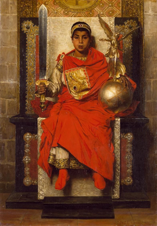 L'imperatore Onorio, opera di Jean-Paul Laurens, 1880