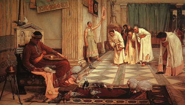 The Favorites of the Emperor Honorius, John William Waterhouse, 1883