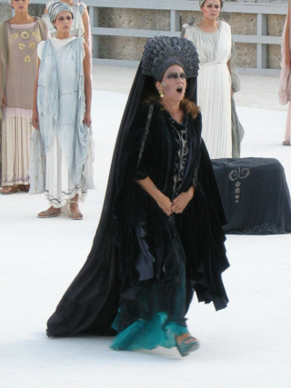 Elisabetta Pozzi nel ruolo di Medea, Teatro greco di Siracusa