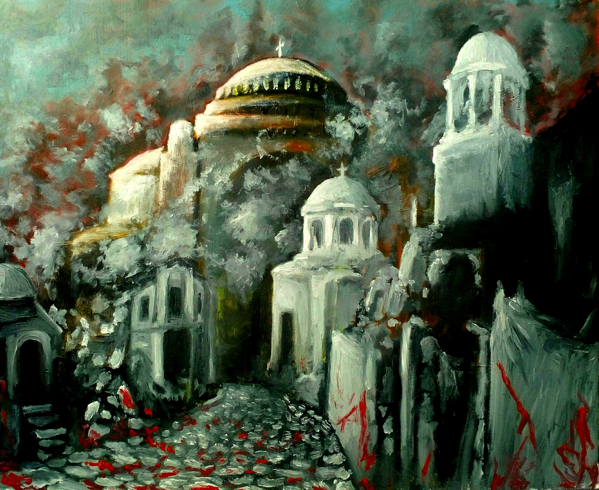 Fall of Constantinople by Kristian Tsvetanov https://www.artstation.com/artwork/EVORJ2