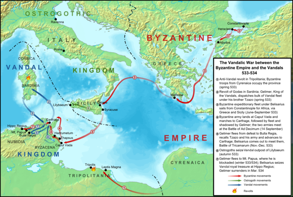 Mappa della guerra vandalica