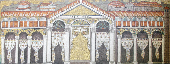 Palazzo di Teodorico a Ravenna, mosaico nella basilica di Sant'Apollinare Nuovo