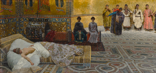 Teodora, dipinto di Giuseppe de Sanctis, 1887