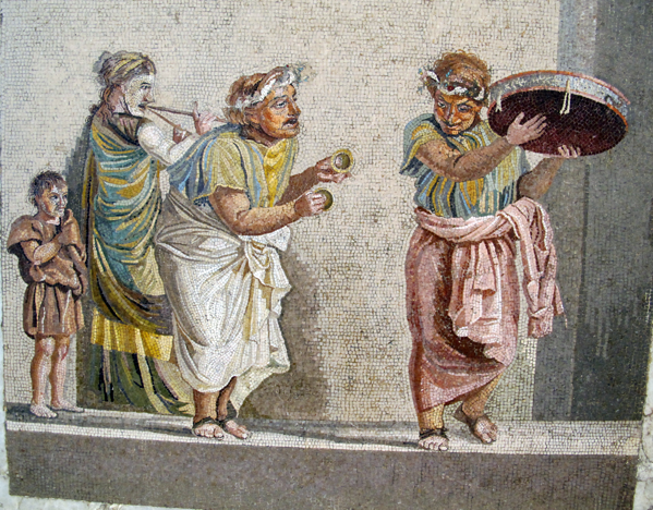 Attori romani in costume, Pompei II sec. a.C.