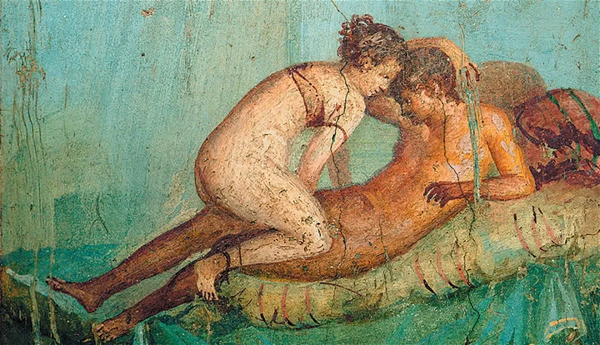 Arte erotica da un bordello di Pompei