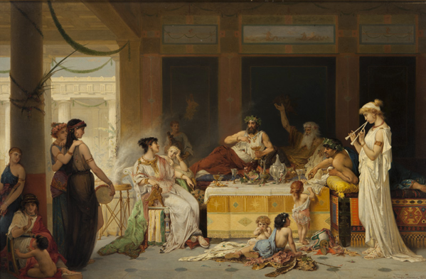 Banchetto romano, Pierre Olivier Joseph Coomans, 1876 