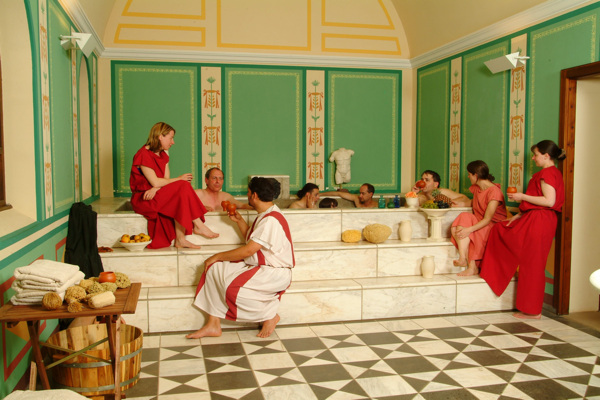 I bagni di una villa romana