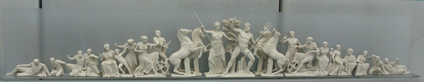 Il gruppo scultoreo del frontone occidentale del Partenone (ricostruzione)