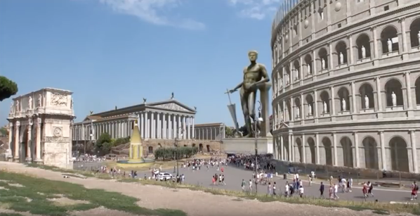 L'anfiteatro Flavio e la stata di Helios che gli ha donato il nome: il Colosseo