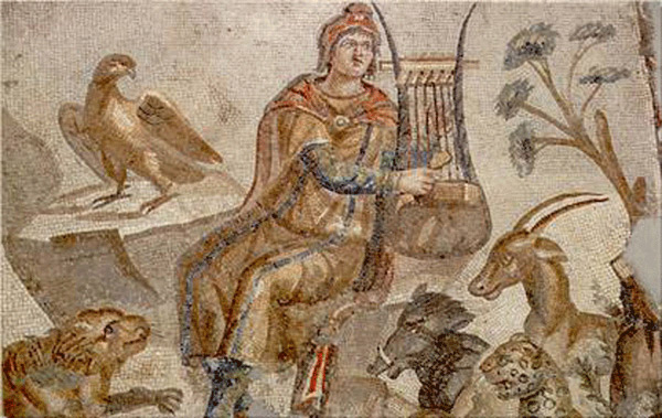 Mosaico con Orfeo