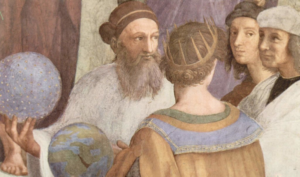 Particolare da La scuola di Atene, di Raffaello