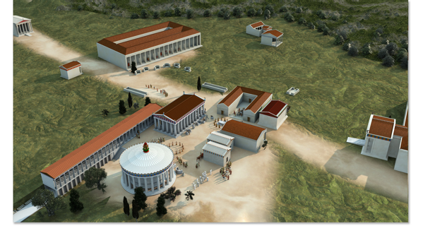 Ricostruzione del santuario di Epidauro