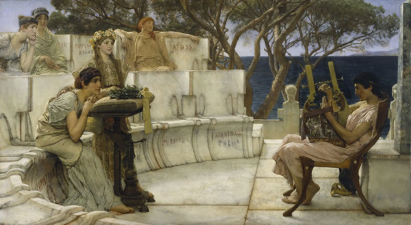 Saffo e Alceo, Lawrence Alma-Tadema, 1881