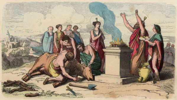 Un sacrificio nell'Antica Grecia