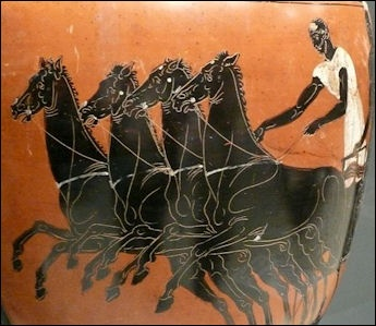 Vaso con quadriga