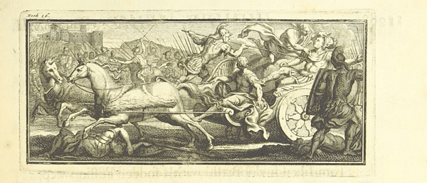 La morte di Patroclo - Illustrazione de "L'Iliade di Omero" tradotta da Pope, 1715