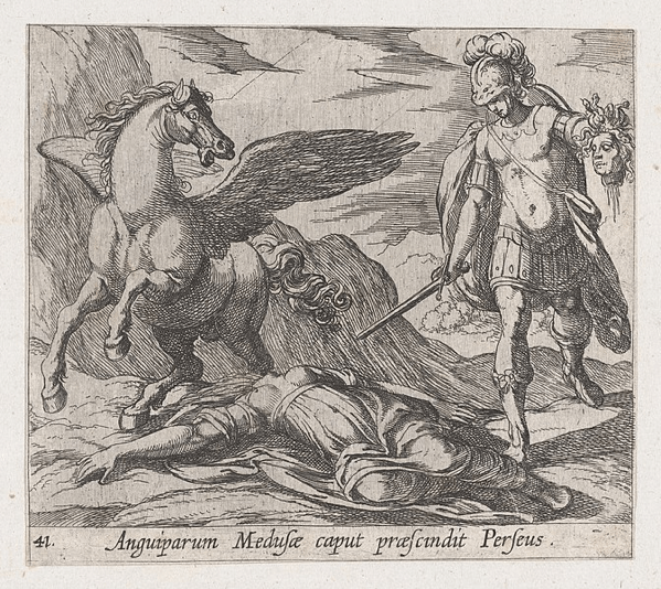 Perseo che uccide Medusa, dalle "Metamorfosi" di Ovidio, 1606
