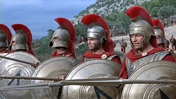 Scena dal film, "L'eroe di Sparta", 1962