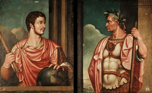 Dipinto di Augusto e Cesare, da Tiziano