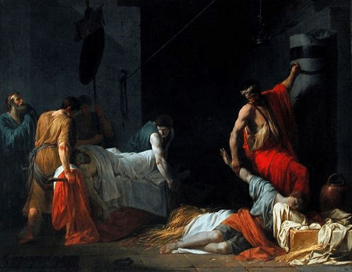 I funerali di Milziade, Jean-François Pierre Peyron, 1782 