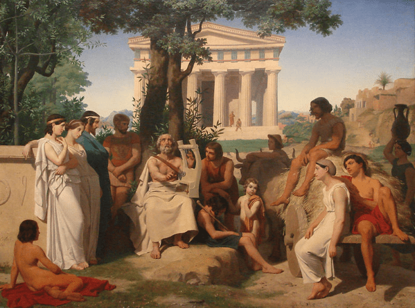 Omero, Jean-Baptiste Auguste Leloir, 1841
