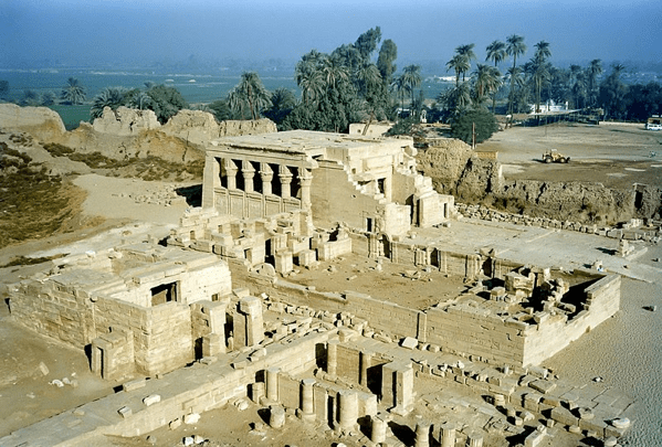 Parte del complesso del tempio di Dendera, Egitto