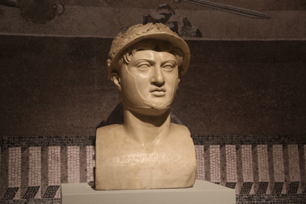 Ritratto di Pirro re dell'Epiro. Museo Archeologico di Napoli
