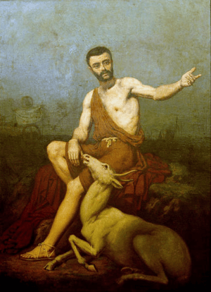 Sertorio e la sua cerva, Jean Léon Palliere, 1849