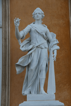 La Regina Artemisia con fiore e piramide, Palazzo di Sanssouci, Potsdam, Brandeburgo, Germania